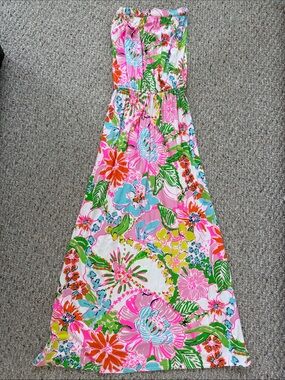 Lilly Pulitzer for target Floral Strapless Maxi Dress - Pink Multi